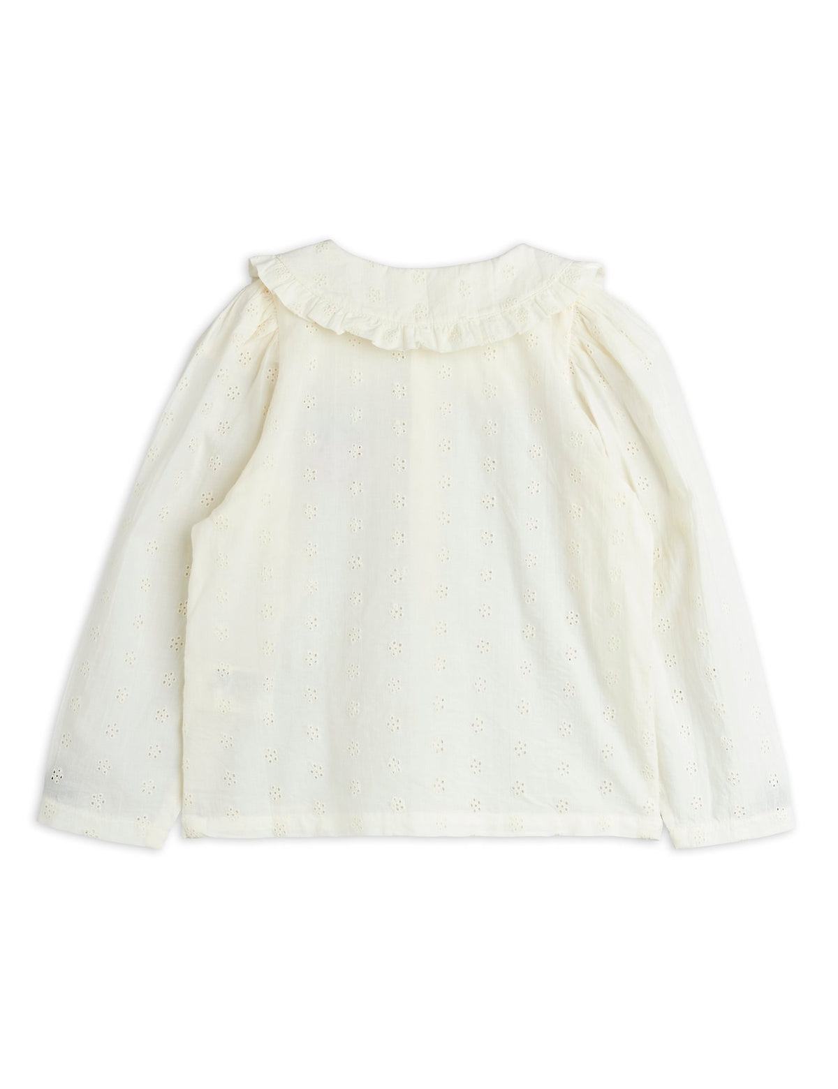 【MINI RODINI ミニロディーニ】Strawberry emb schiffli blouse