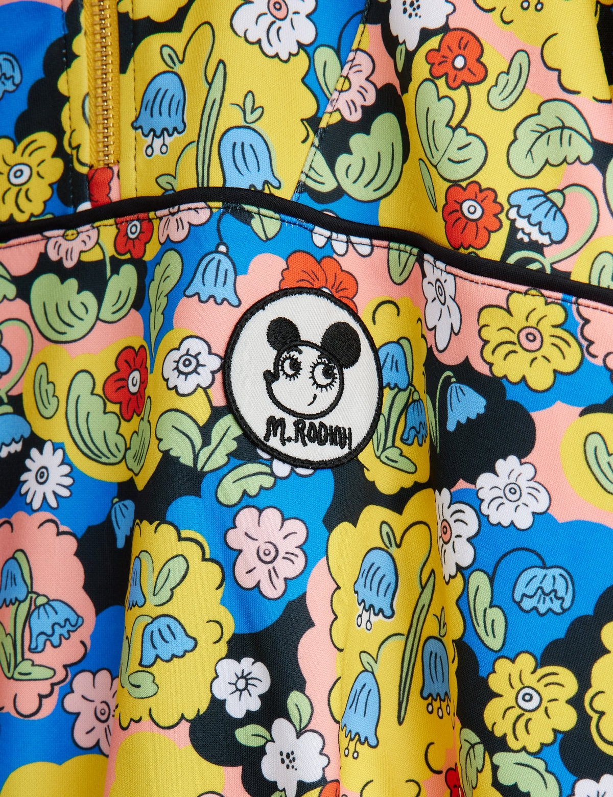 【MINI RODINI ミニロディーニ】Ritzratz patch half zip sweatshirt