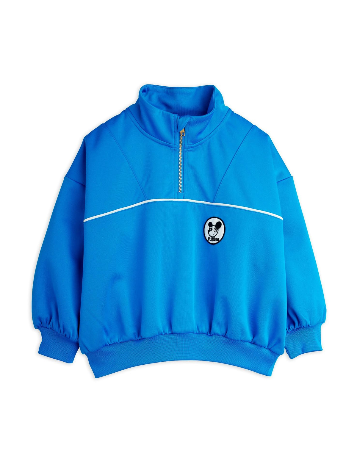 【MINI RODINI ミニロディーニ】Ritzratz patch half zip sweatshirt