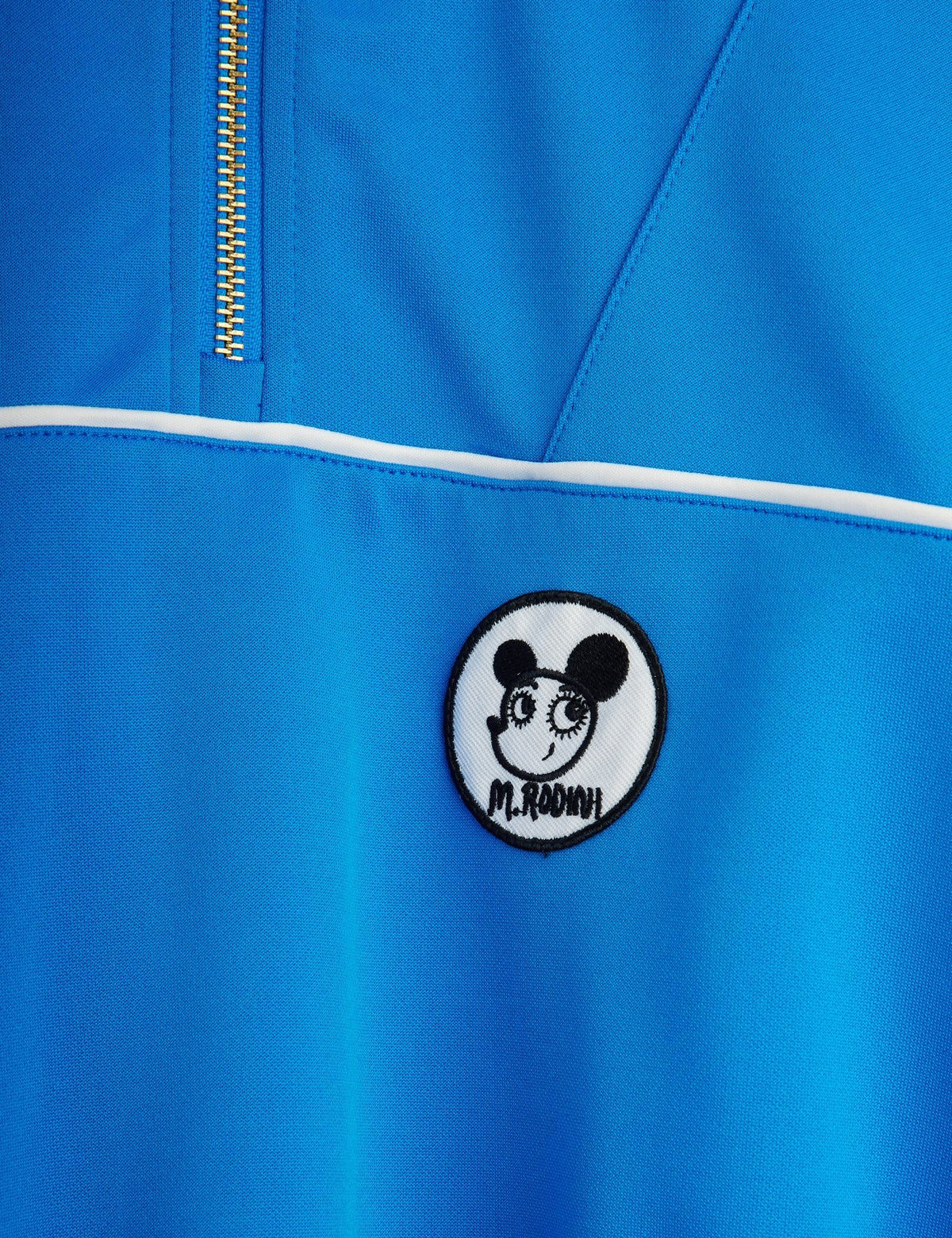 【MINI RODINI ミニロディーニ】Ritzratz patch half zip sweatshirt