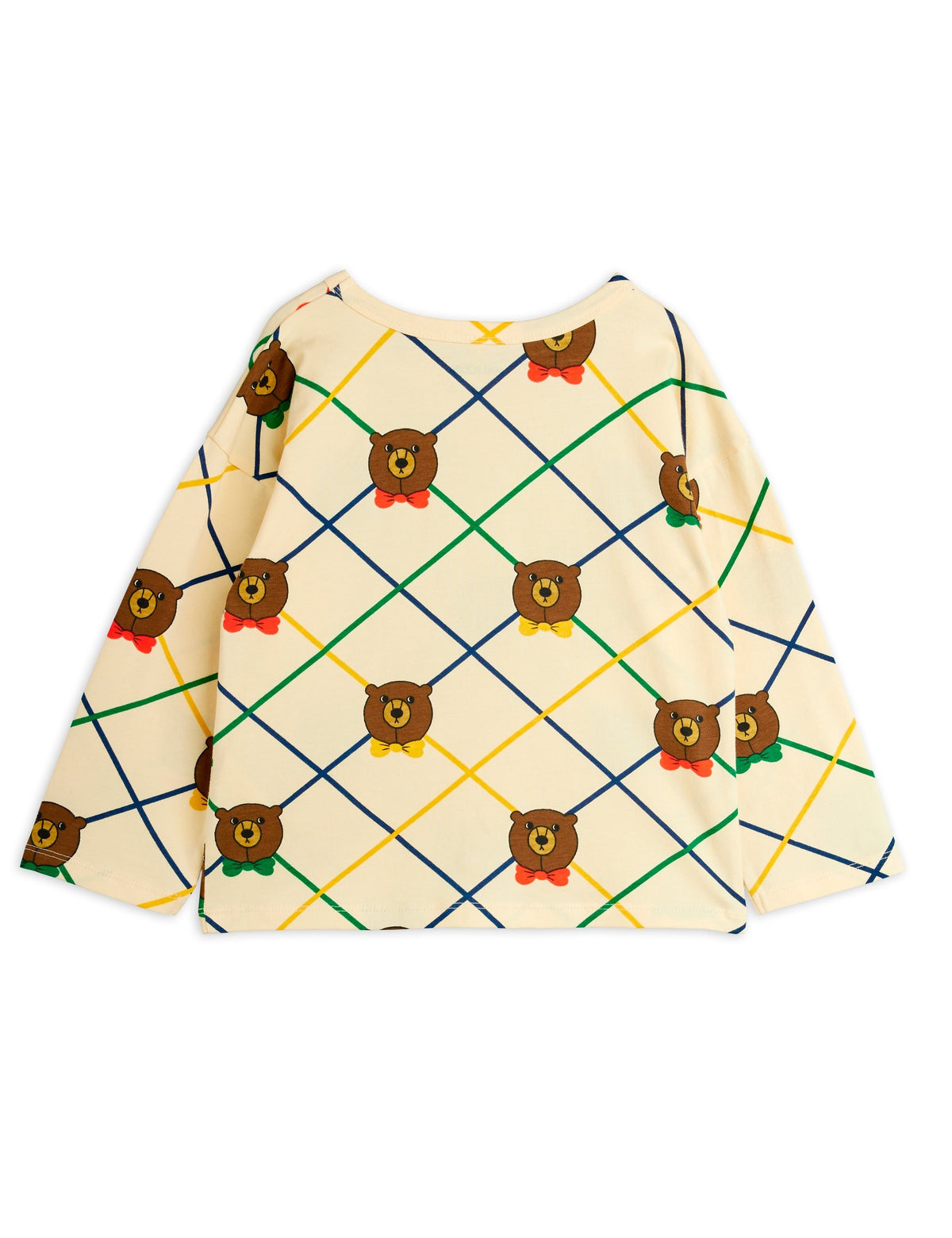 【MINI RODINI ミニロディーニ】Bear check aop ls tee