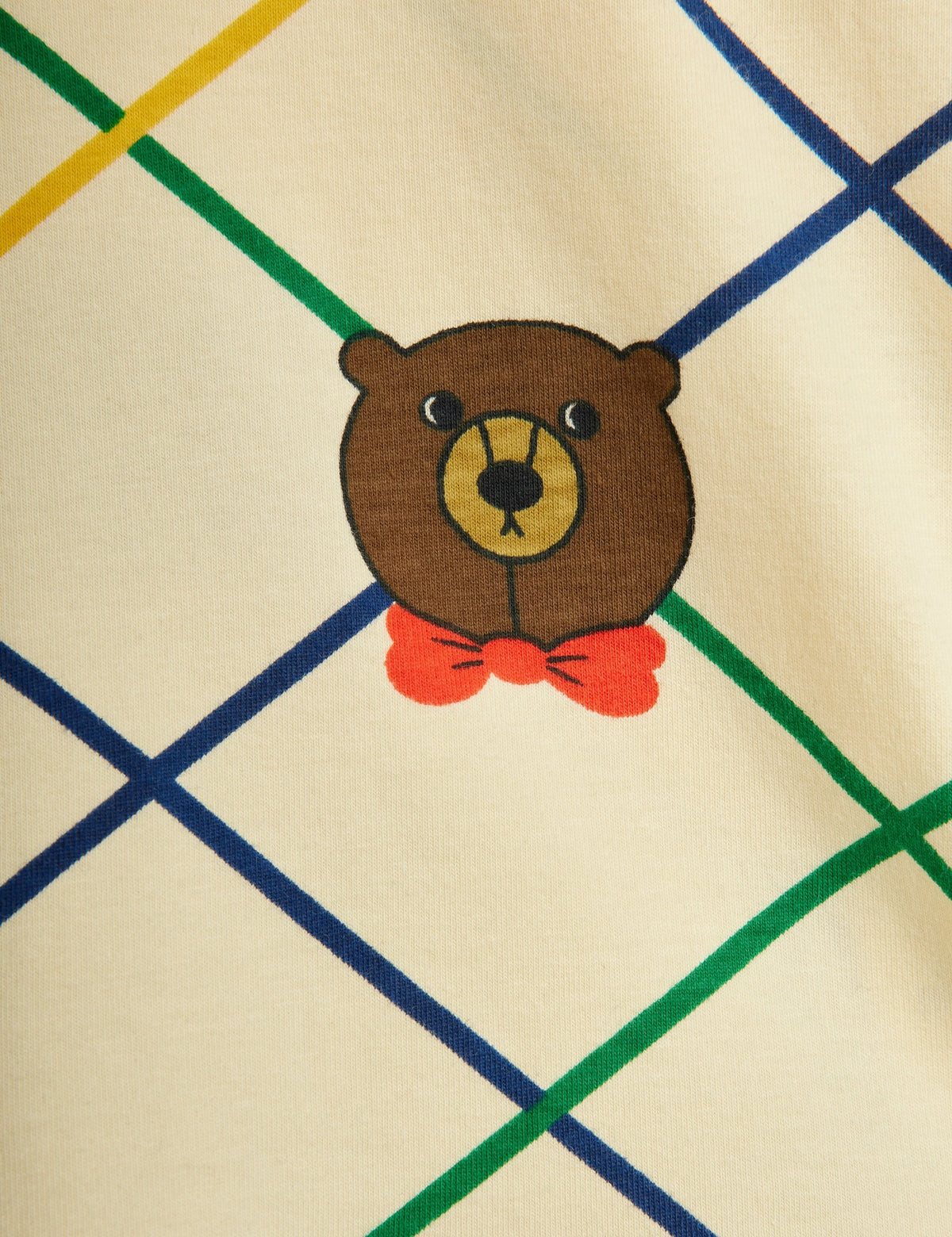 【MINI RODINI ミニロディーニ】Bear check aop ls tee