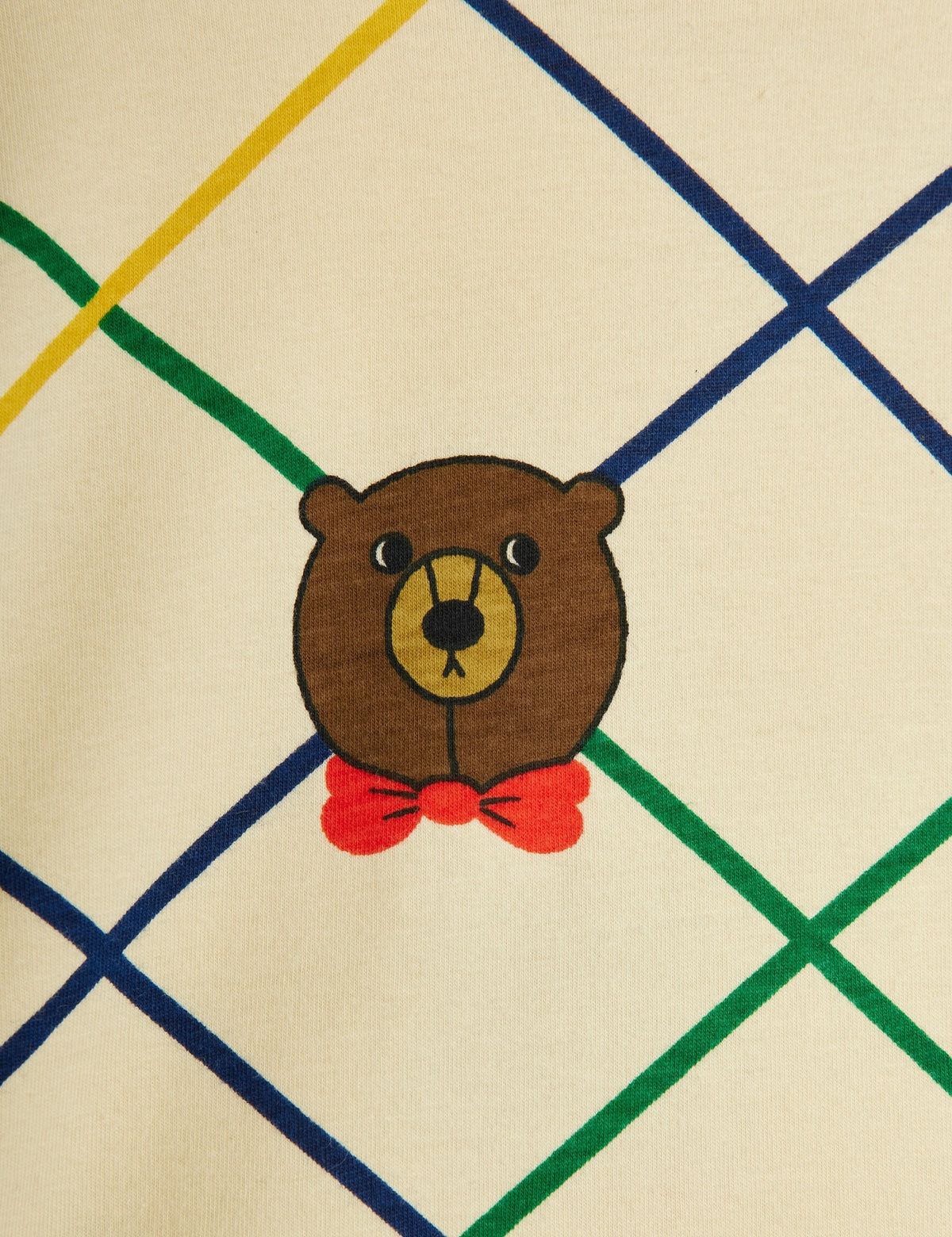 【MINI RODINI ミニロディーニ】Bear check aop ss tee