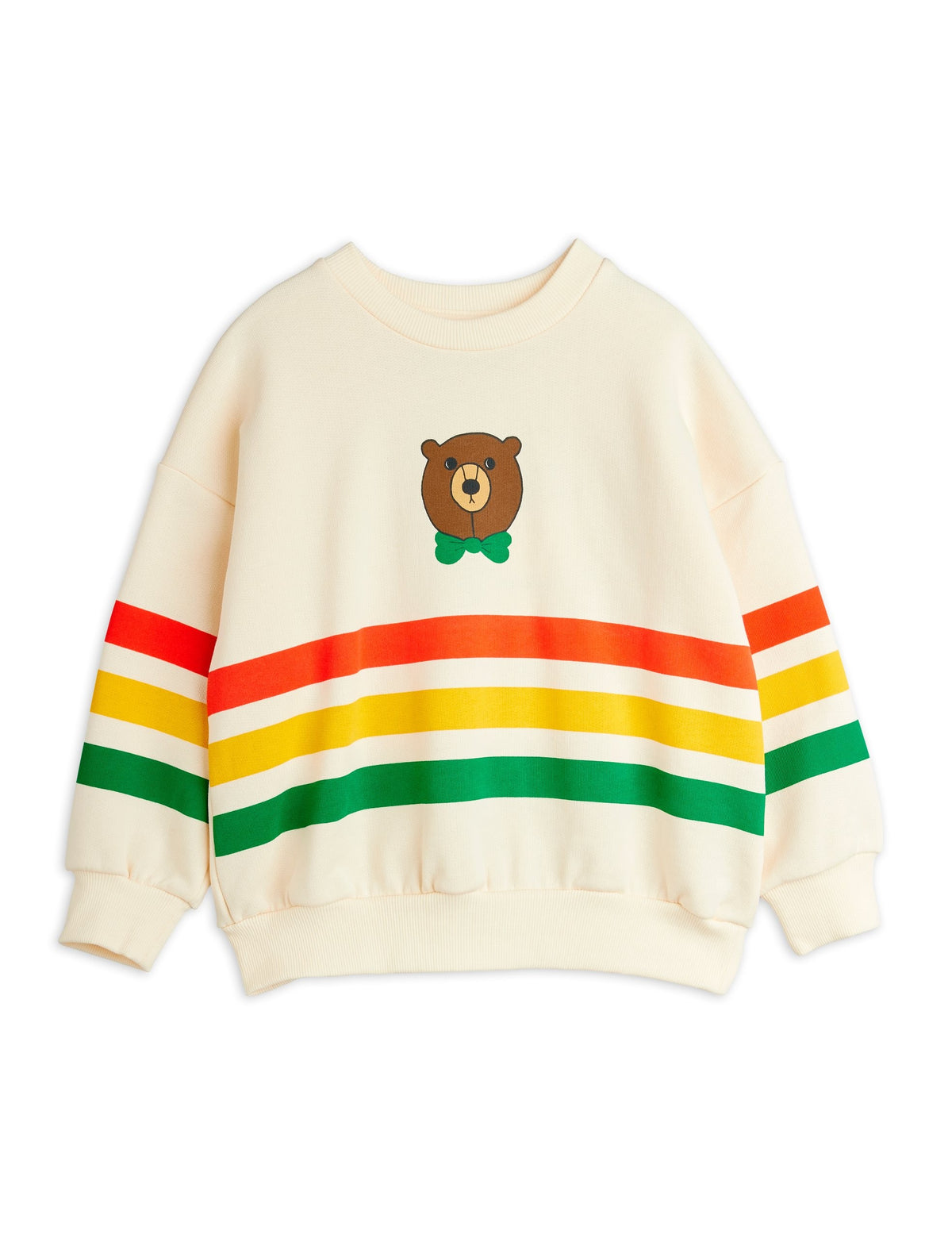 【MINI RODINI ミニロディーニ】Bear stripe sweatshirt