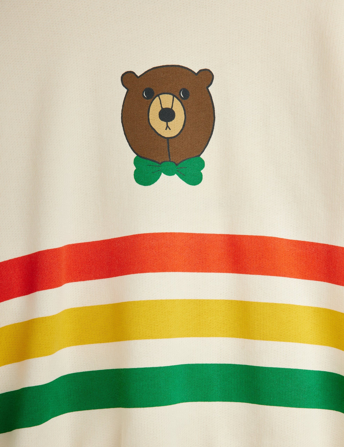 【MINI RODINI ミニロディーニ】Bear stripe sweatshirt