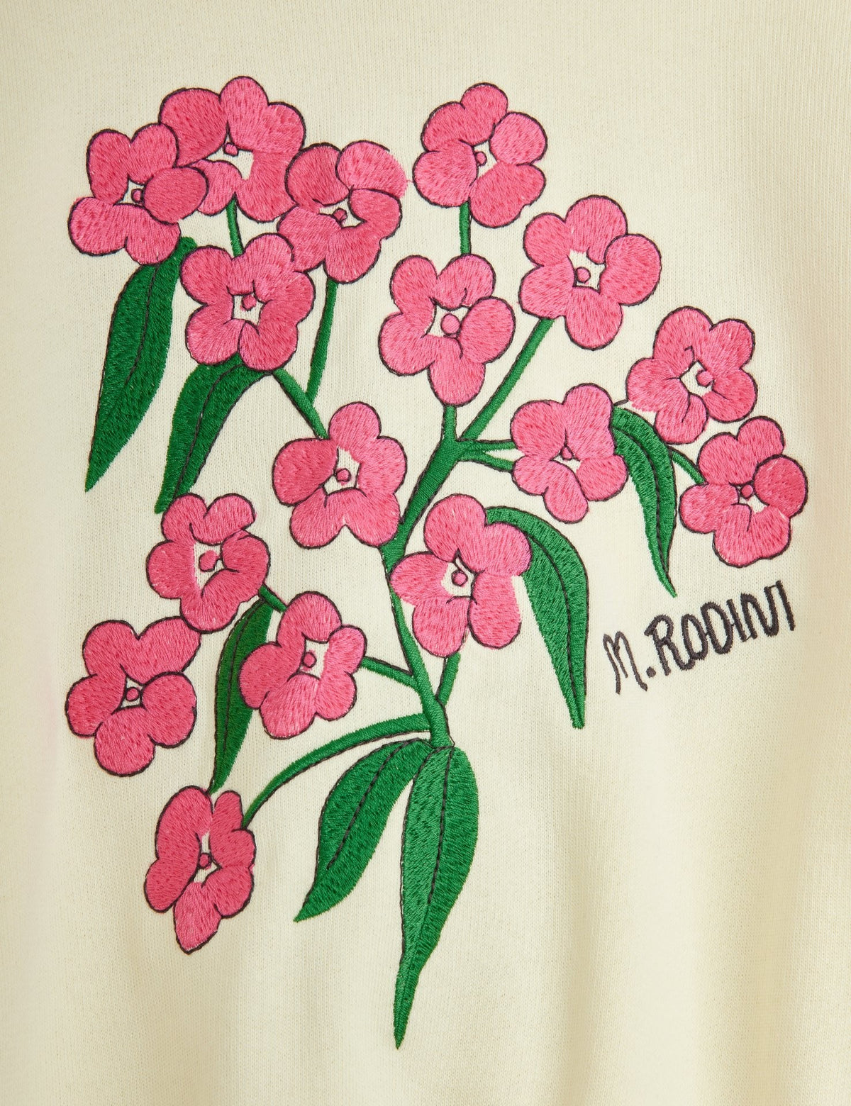 【MINI RODINI ミニロディーニ】Alpine flowers emb sweatshirt