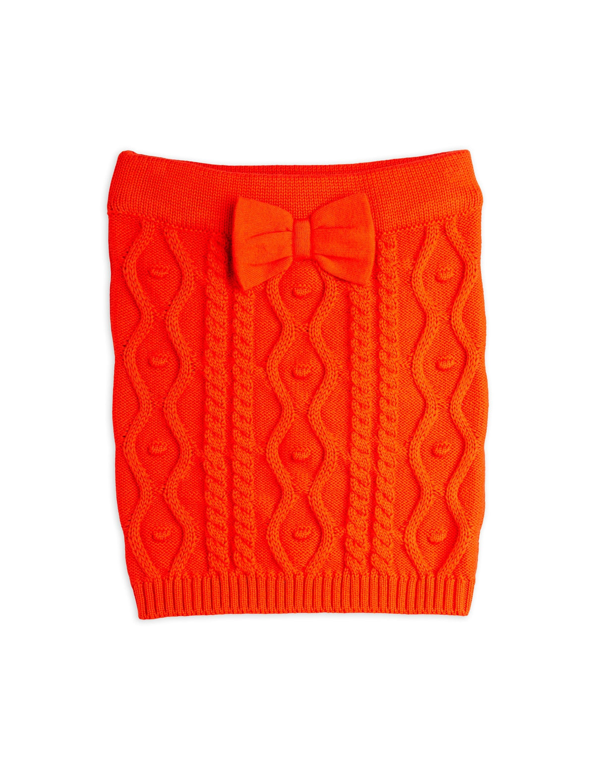 【MINI RODINI ミニロディーニ】Texture knit bow skirt