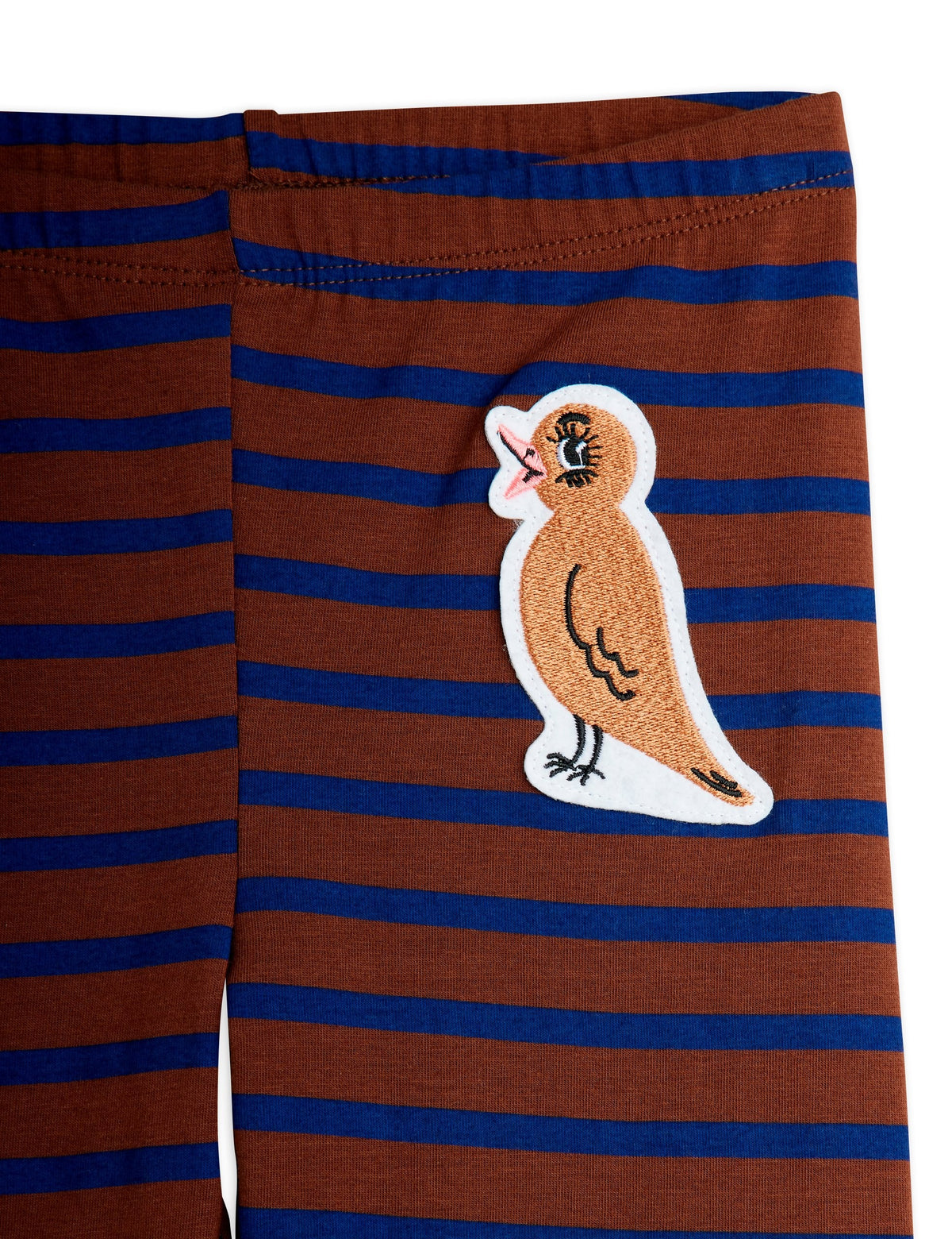 【MINI RODINI ミニロディーニ】Stripe bird patch leggings