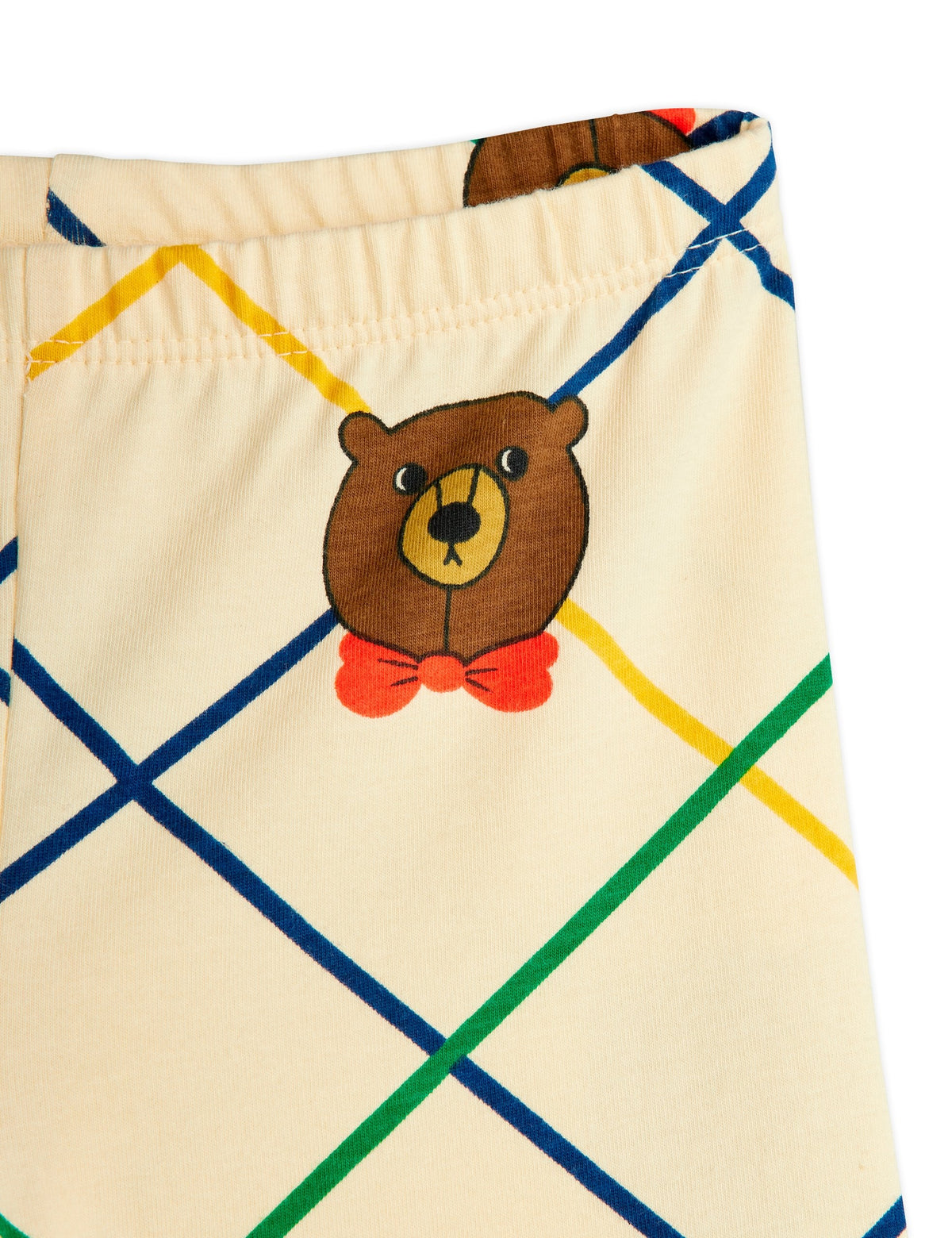【MINI RODINI ミニロディーニ】Bear check aop flared trousers