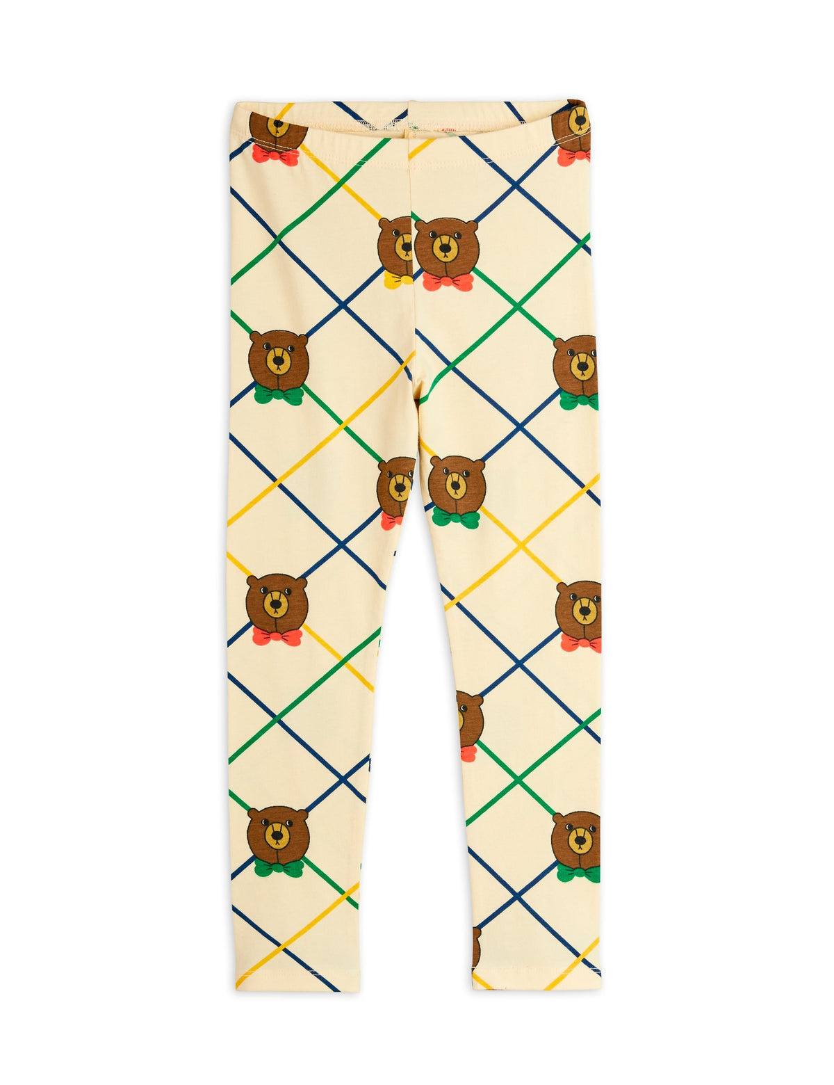 【MINI RODINI ミニロディーニ】Bear check aop leggings