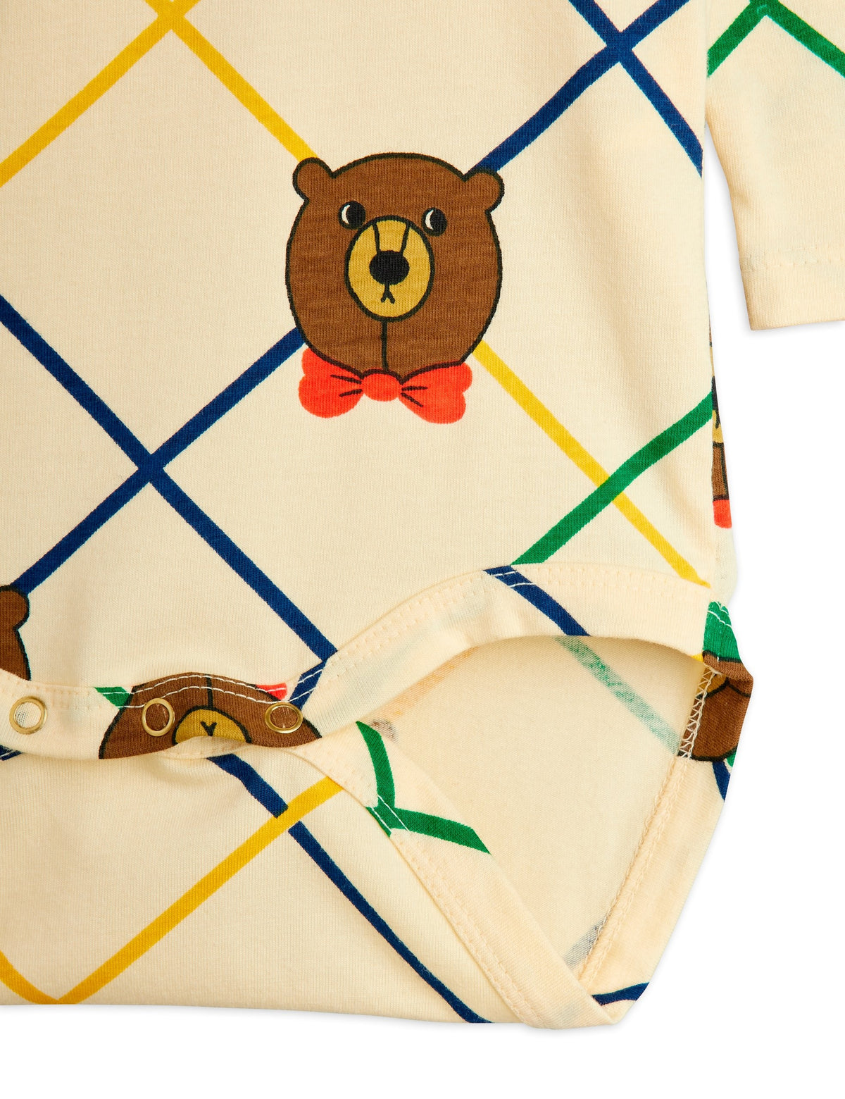 【MINI RODINI ミニロディーニ】Bear check aop ls body