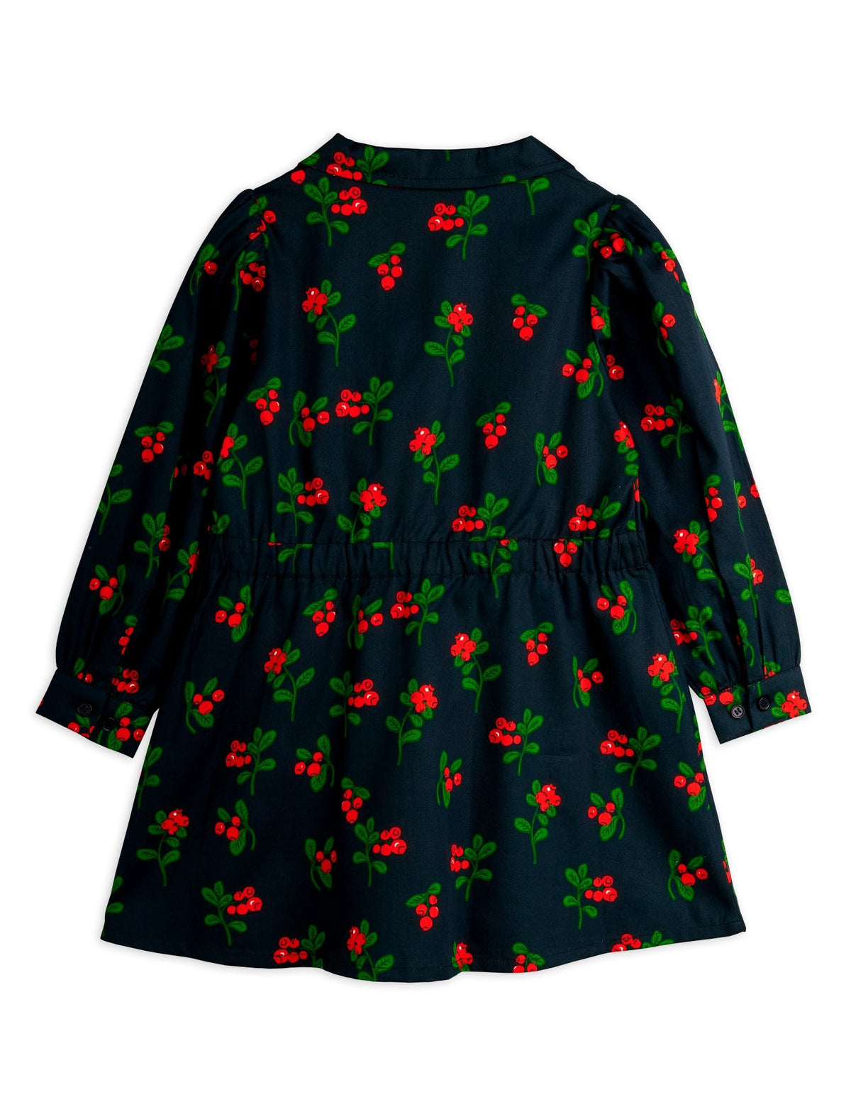 【MINI RODINI ミニロディーニ】Lingonberries aop woven ls dress