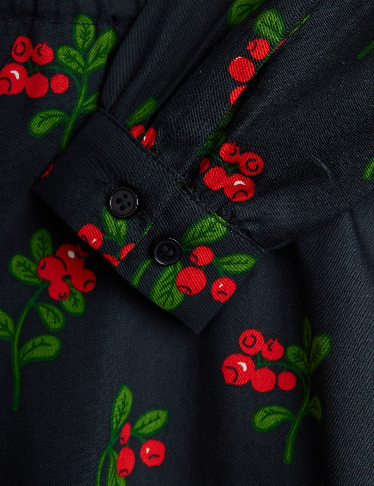【MINI RODINI ミニロディーニ】Lingonberries aop woven ls dress