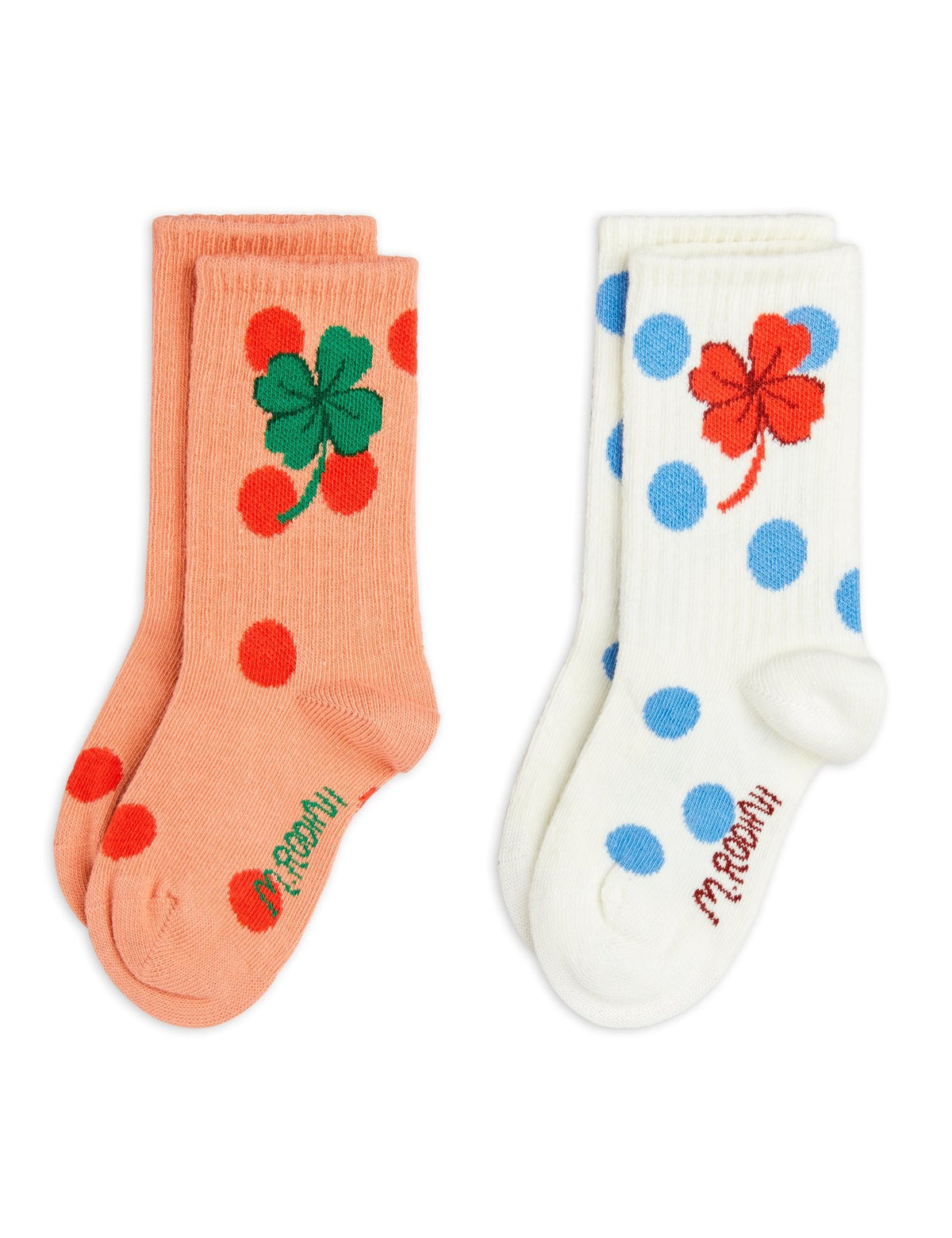 【MINI RODINI ミニロディーニ】Clover 2-pack socks