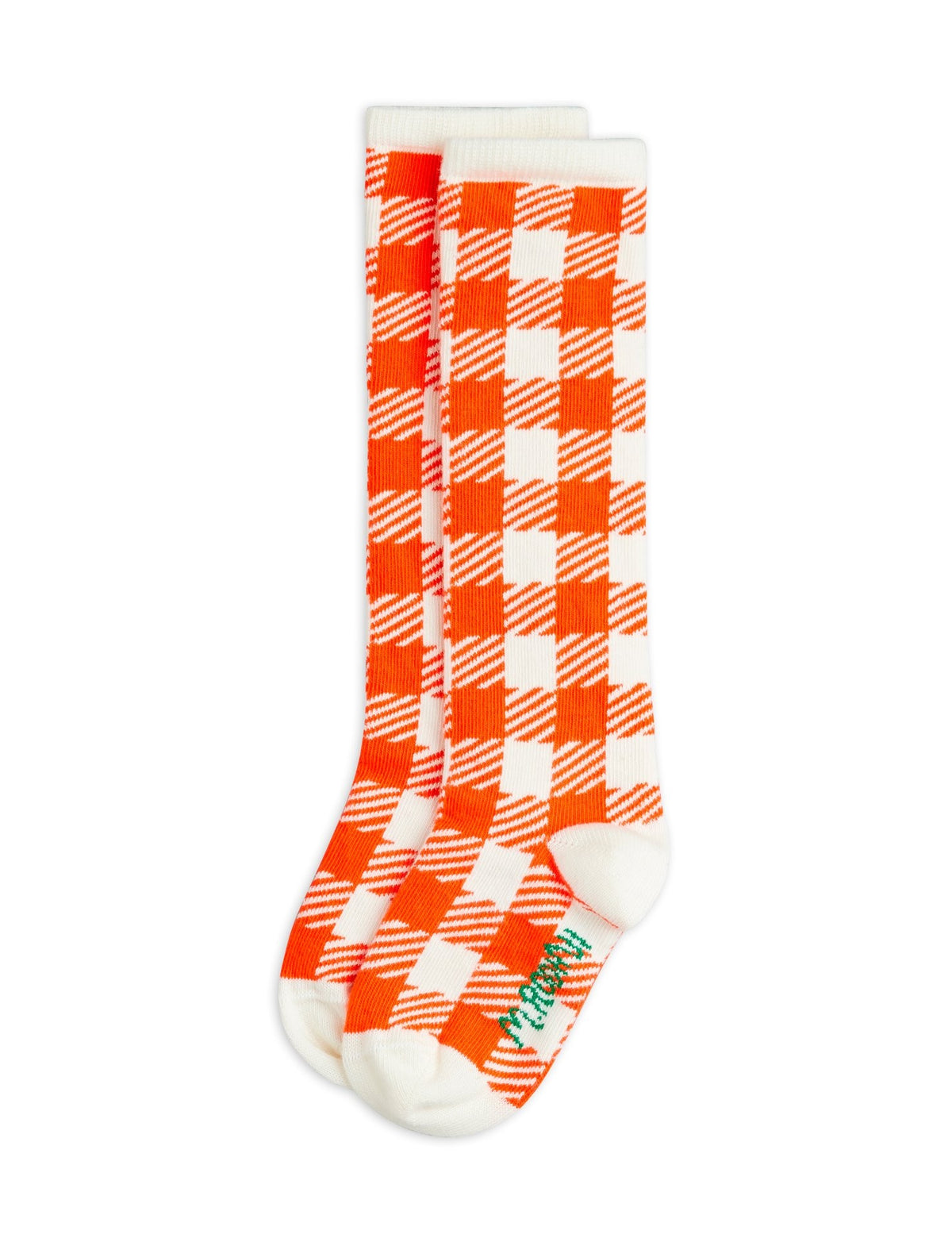 【MINI RODINI ミニロディーニ】Gingham knee-high sock