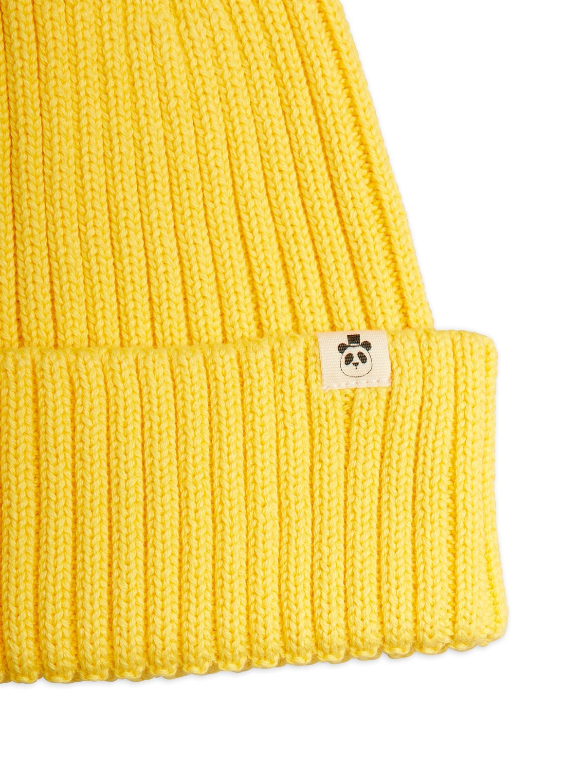 【MINI RODINI ミニロディーニ】Knitted rib fold up hat