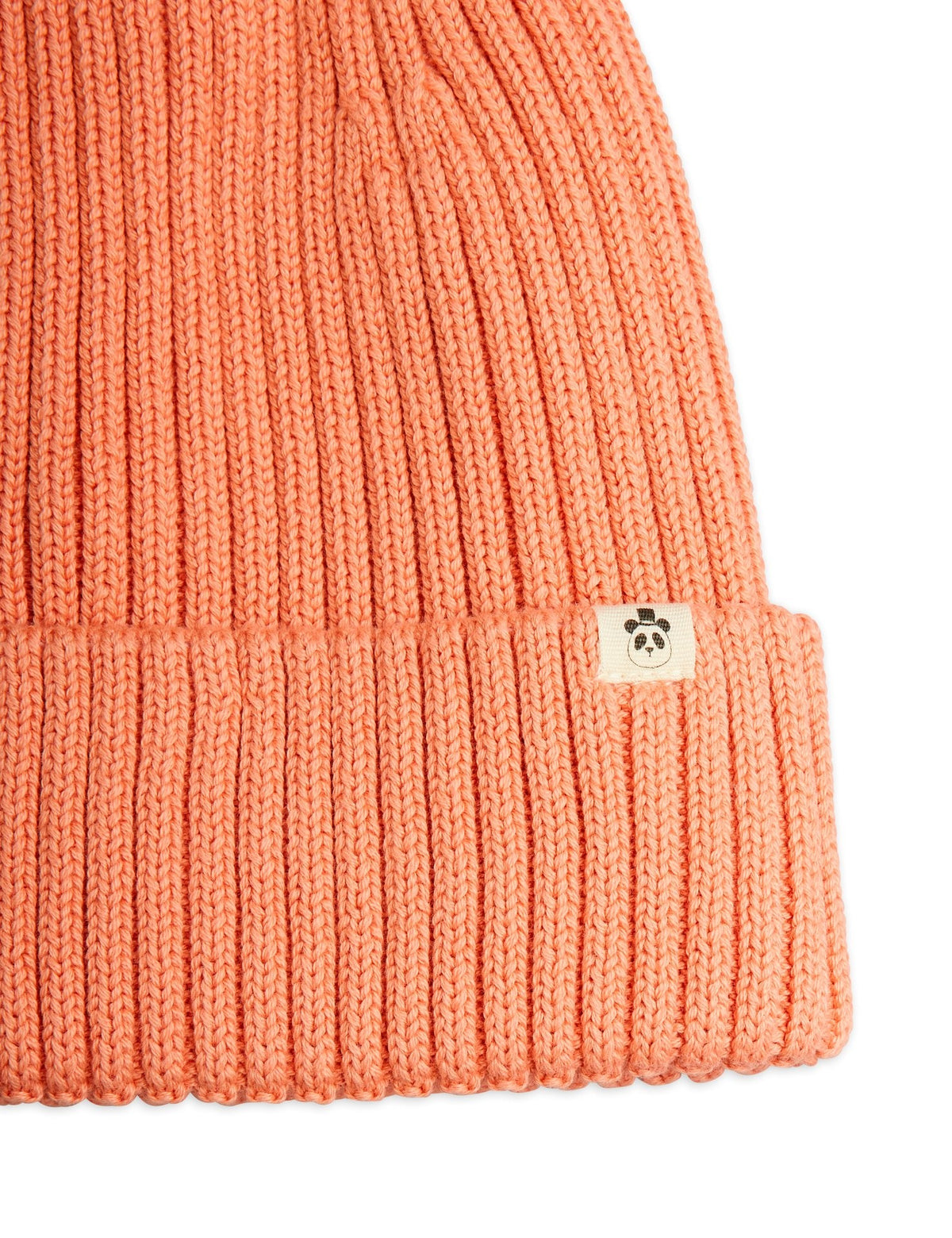 【MINI RODINI ミニロディーニ】Knitted rib fold up hat