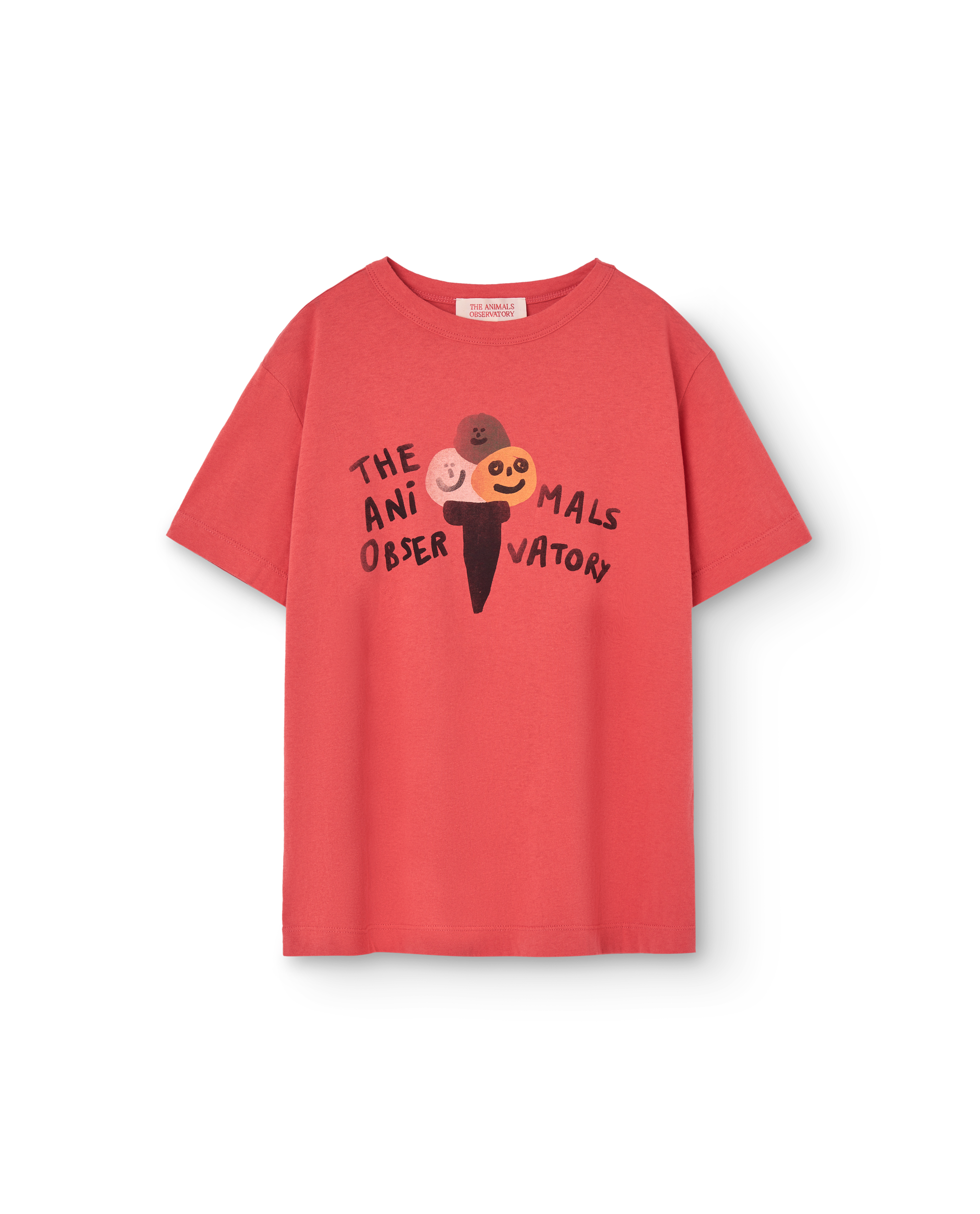 【The Animals Observatory】BIG ROOSTER KID T-SHIRT Red