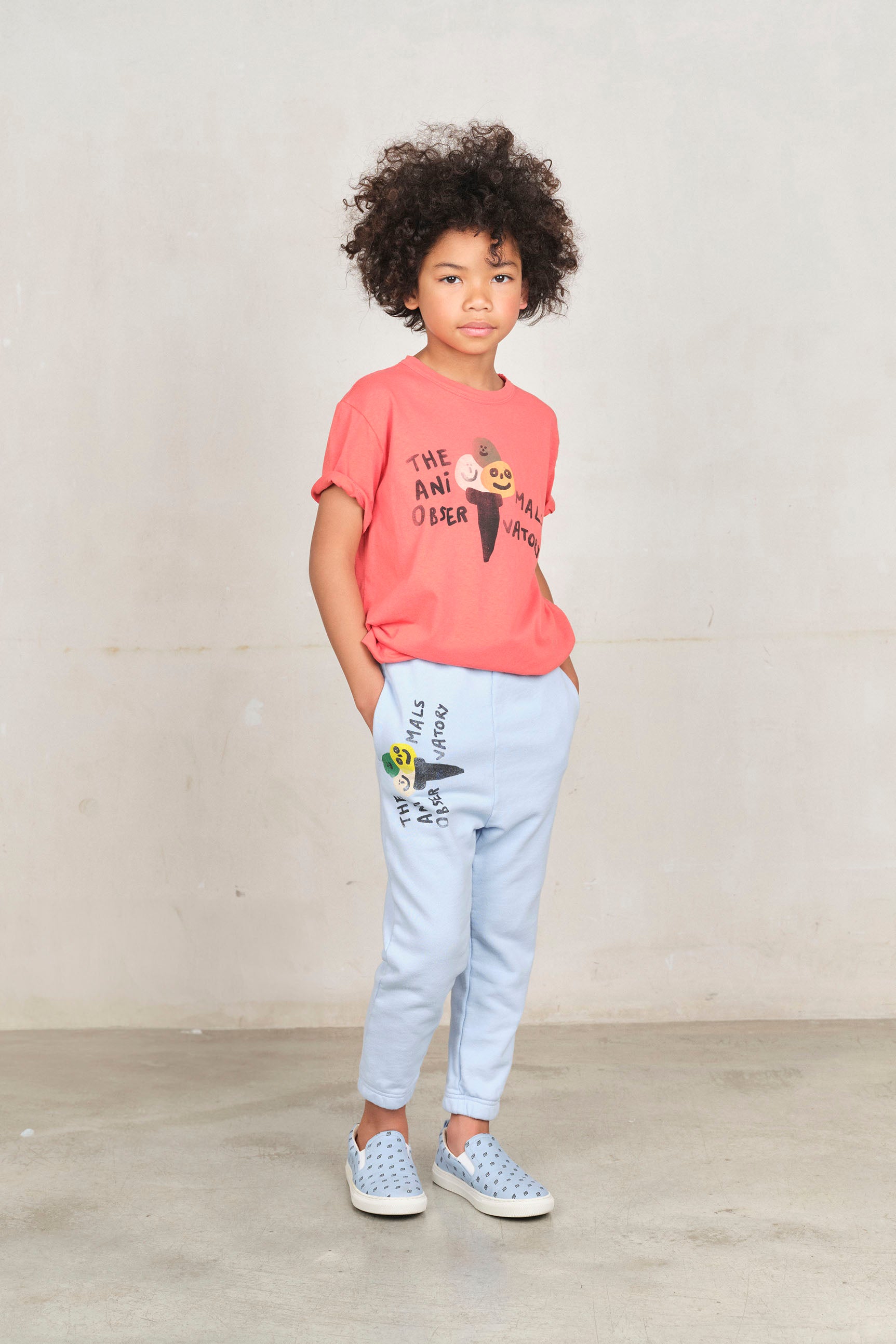 【The Animals Observatory】BIG ROOSTER KID T-SHIRT Red