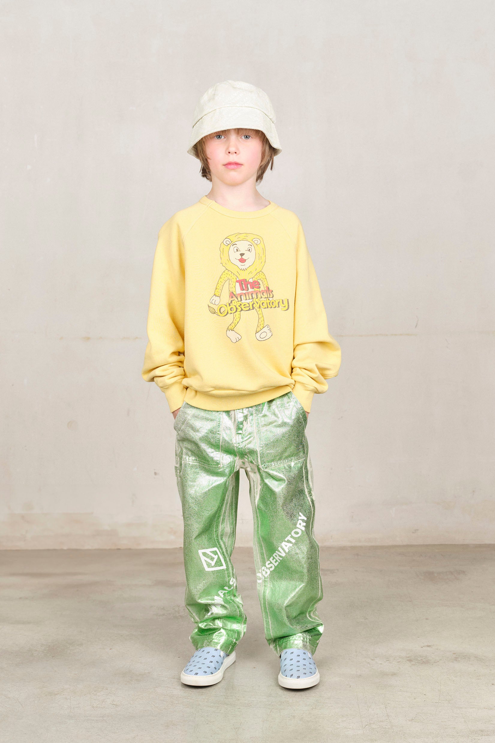【The Animals Observatory】SHARK KID SWEATSHIRT Yellow