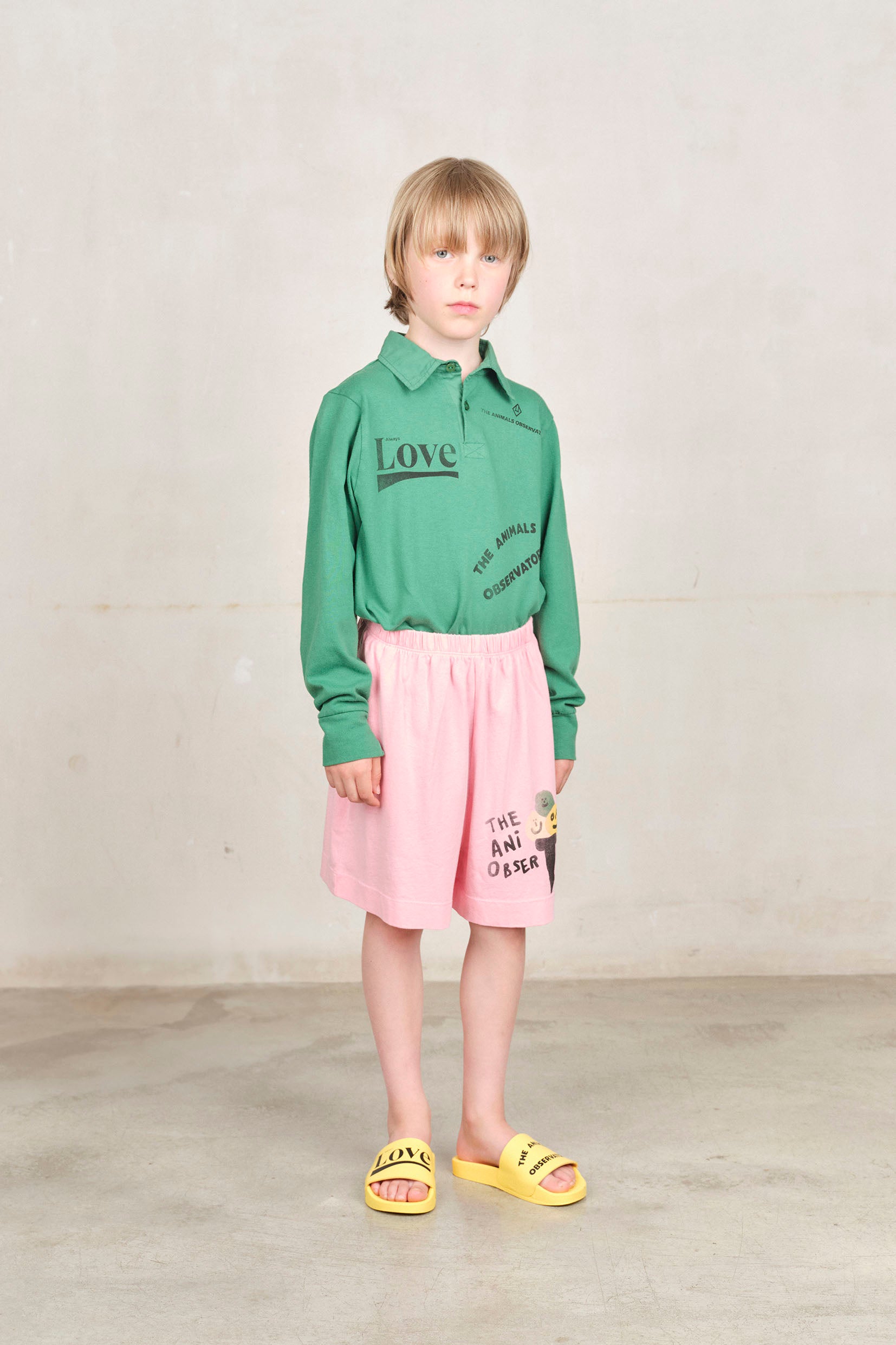 【The Animals Observatory】MOLE KID BERMUDA SHORTS Pink