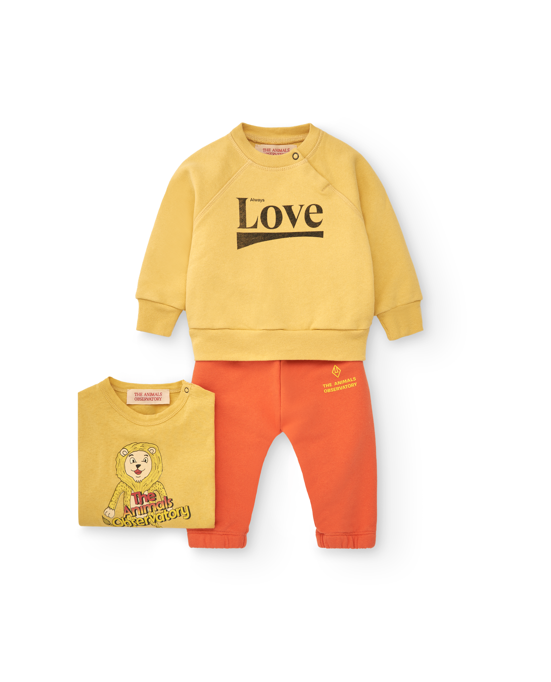 【The Animals Observatory】PANGOLIN BABY T-SHIRT Yellow