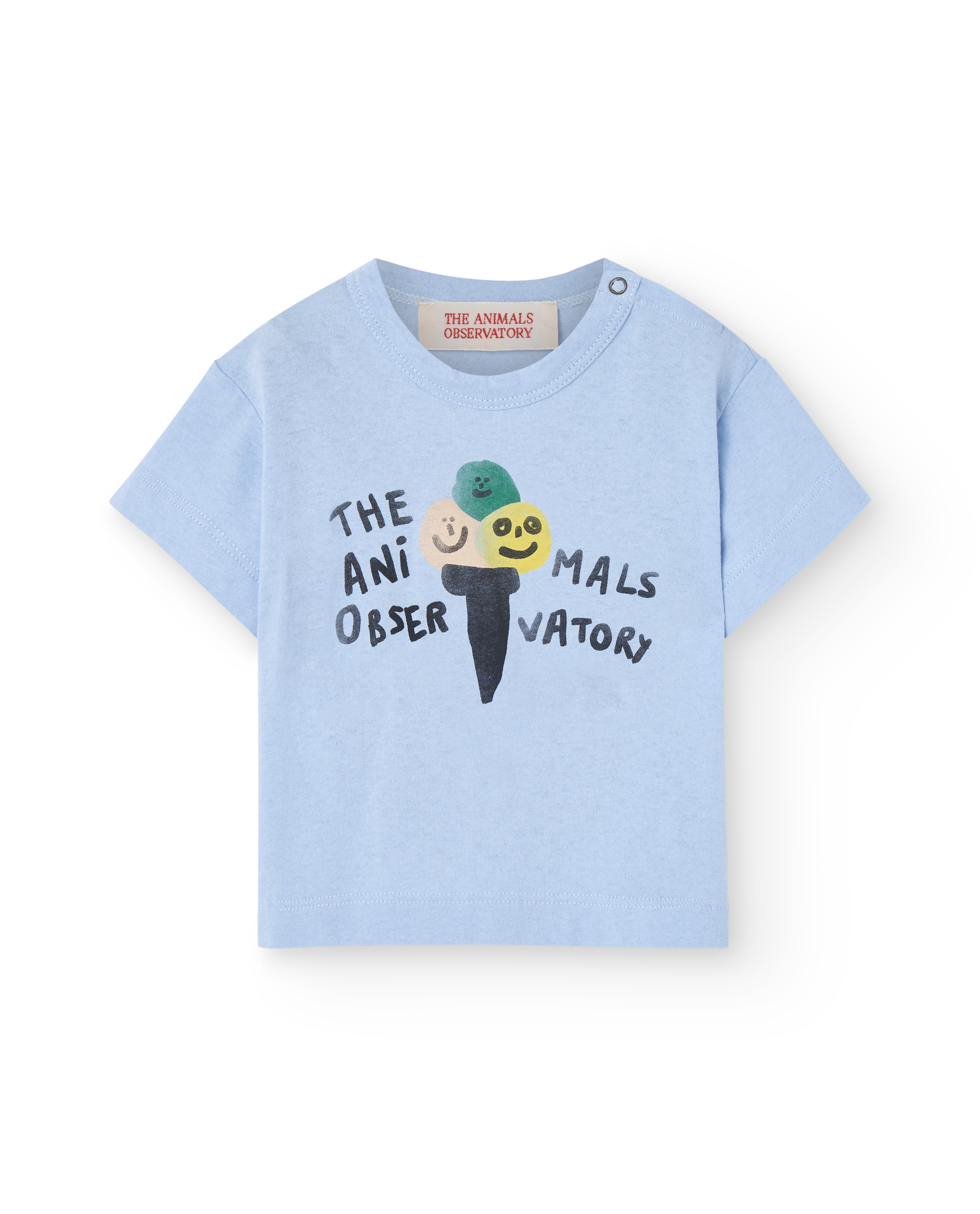 【The Animals Observatory】PANGOLIN BABY T-SHIRT Soft Blue