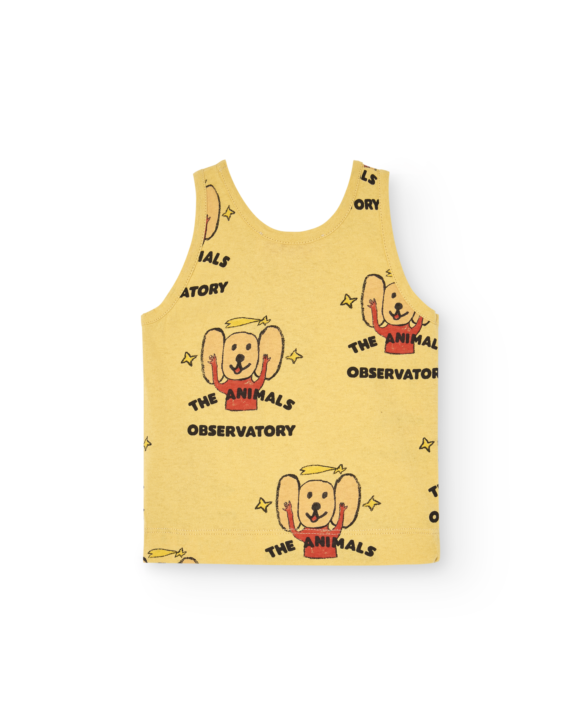 【The Animals Observatory】MACAQUE BABY TANK TOP Yellow Logo