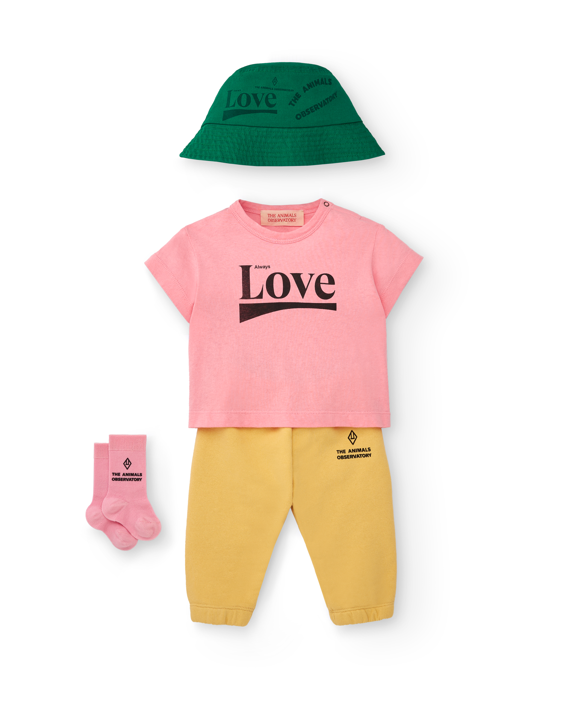 【The Animals Observatory】SLOTH BABY SWEATPANTS Yellow