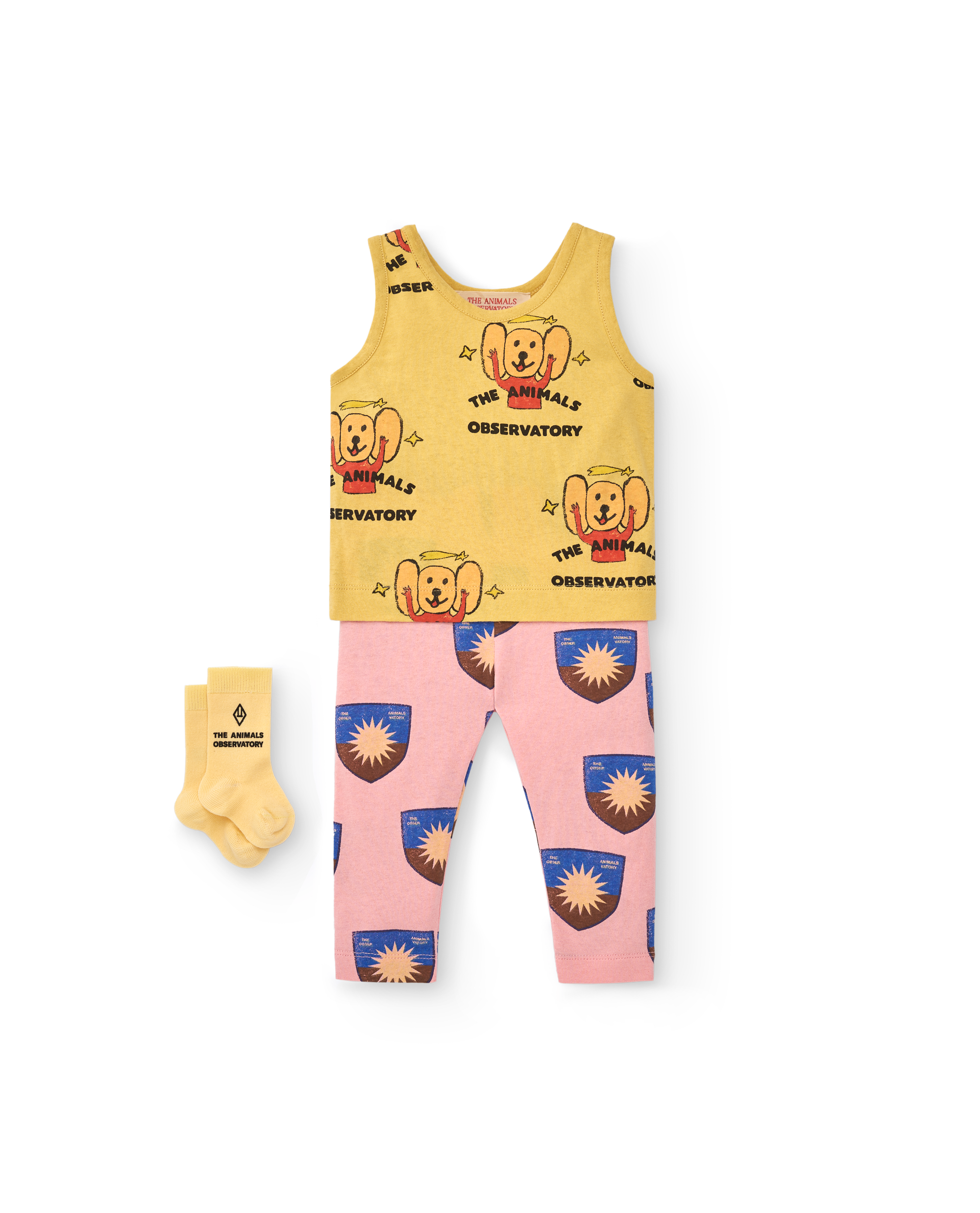 【The Animals Observatory】PENGUIN BABY LEGGINGS Pink