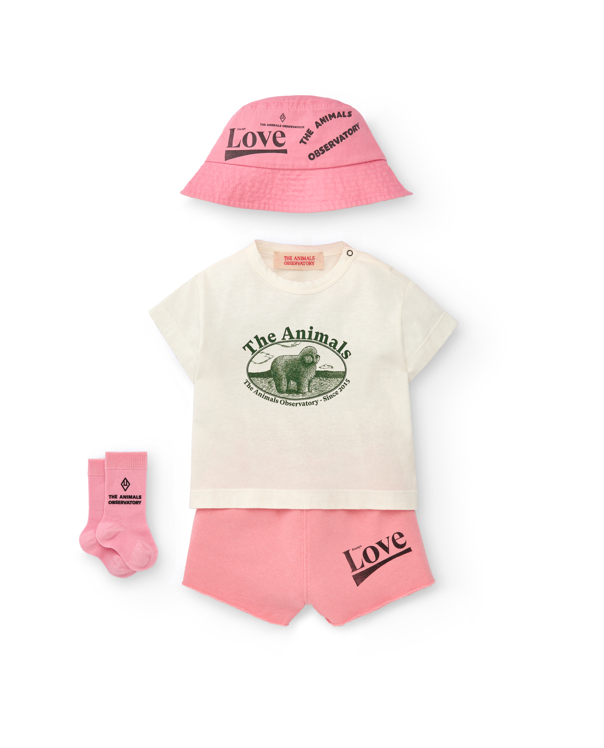 【The Animals Observatory】STARFISH BABY BUCKET HAT PINK