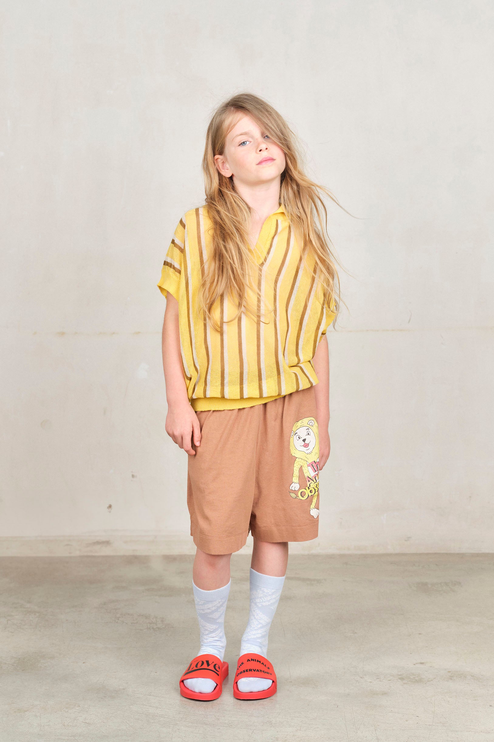 【The Animals Observatory】WORM KID SOCKS Soft Blue