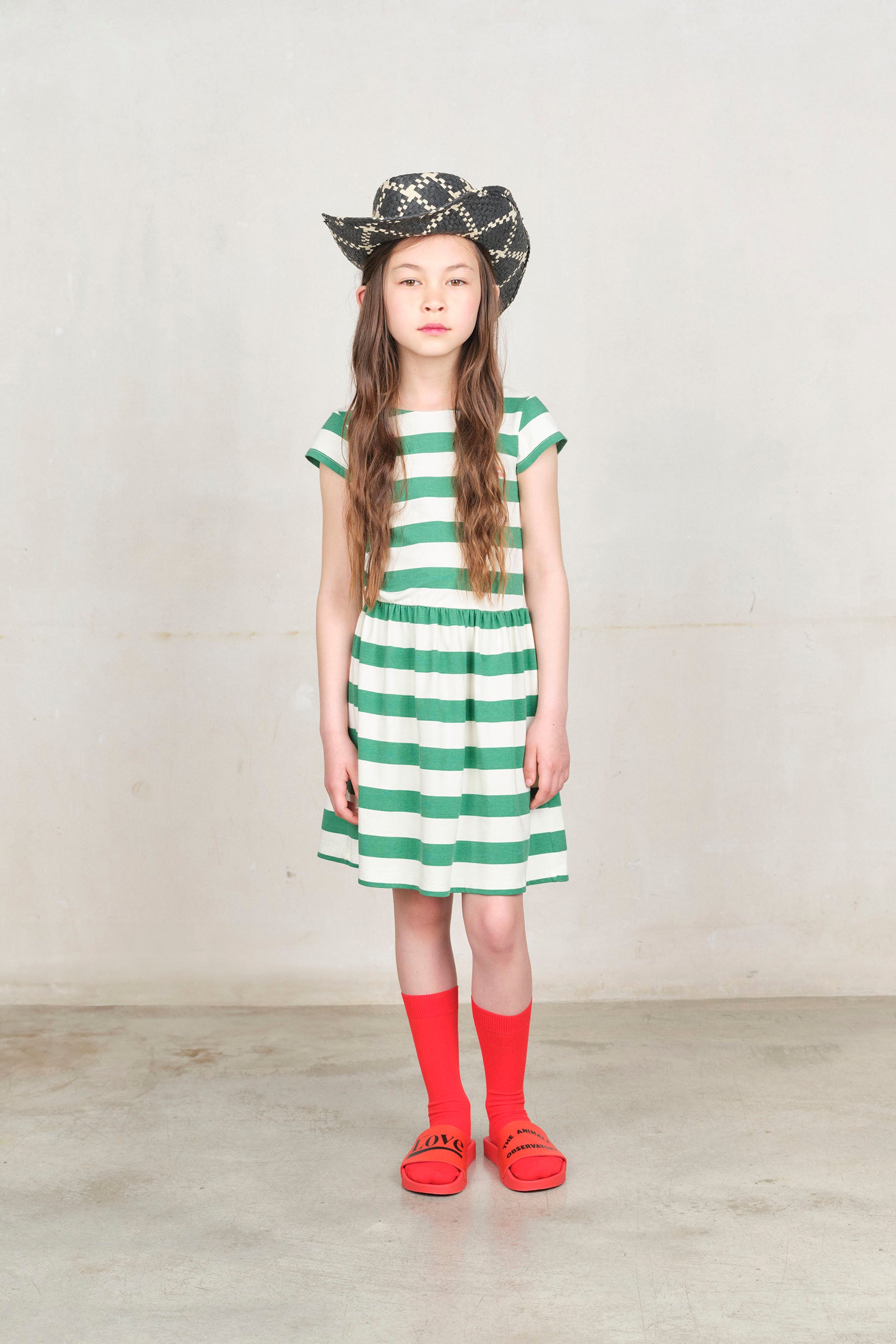 【The Animals Observatory】SNAIL KID SOCKS Red