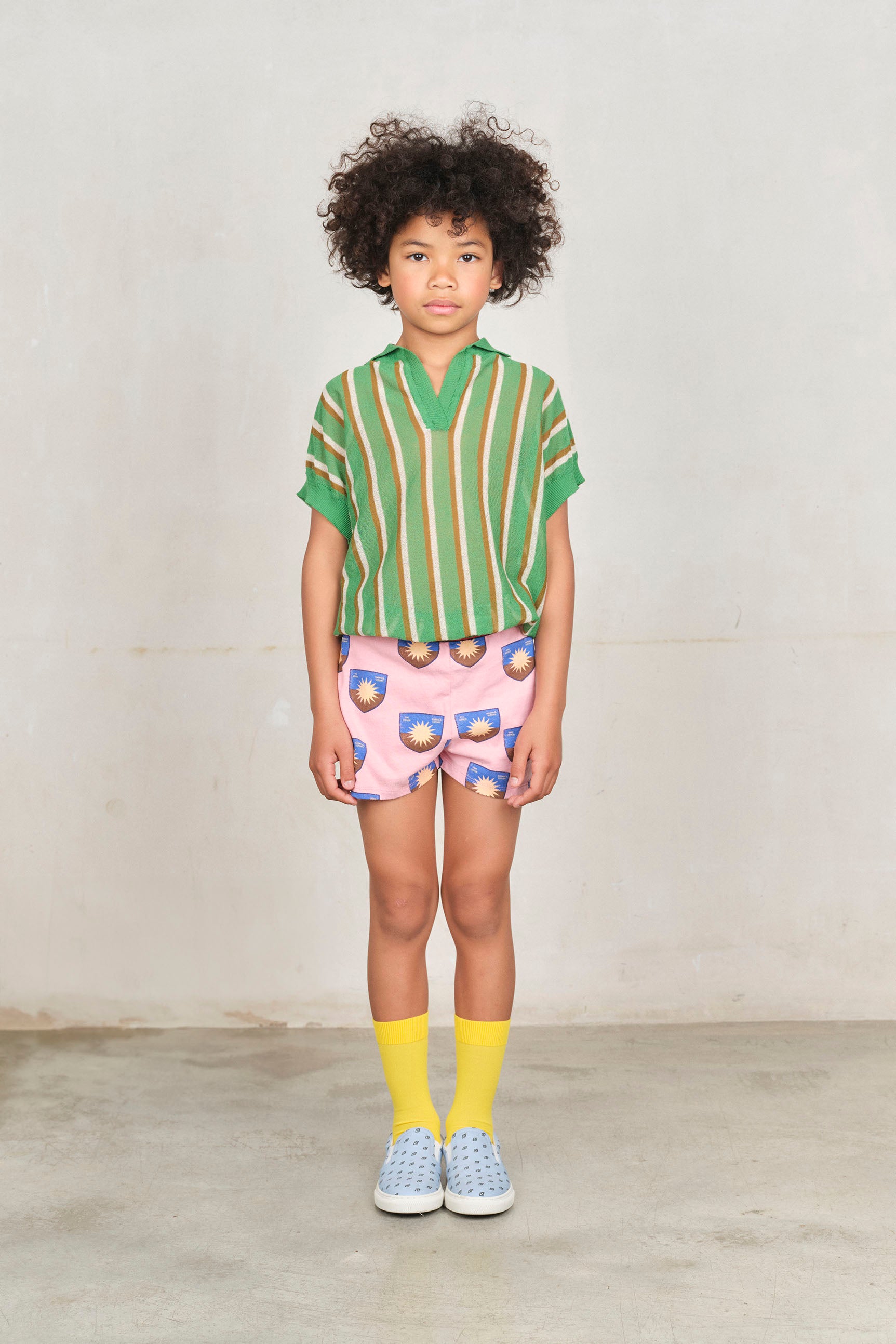 【The Animals Observatory】SNAIL KID SOCKS Yellow