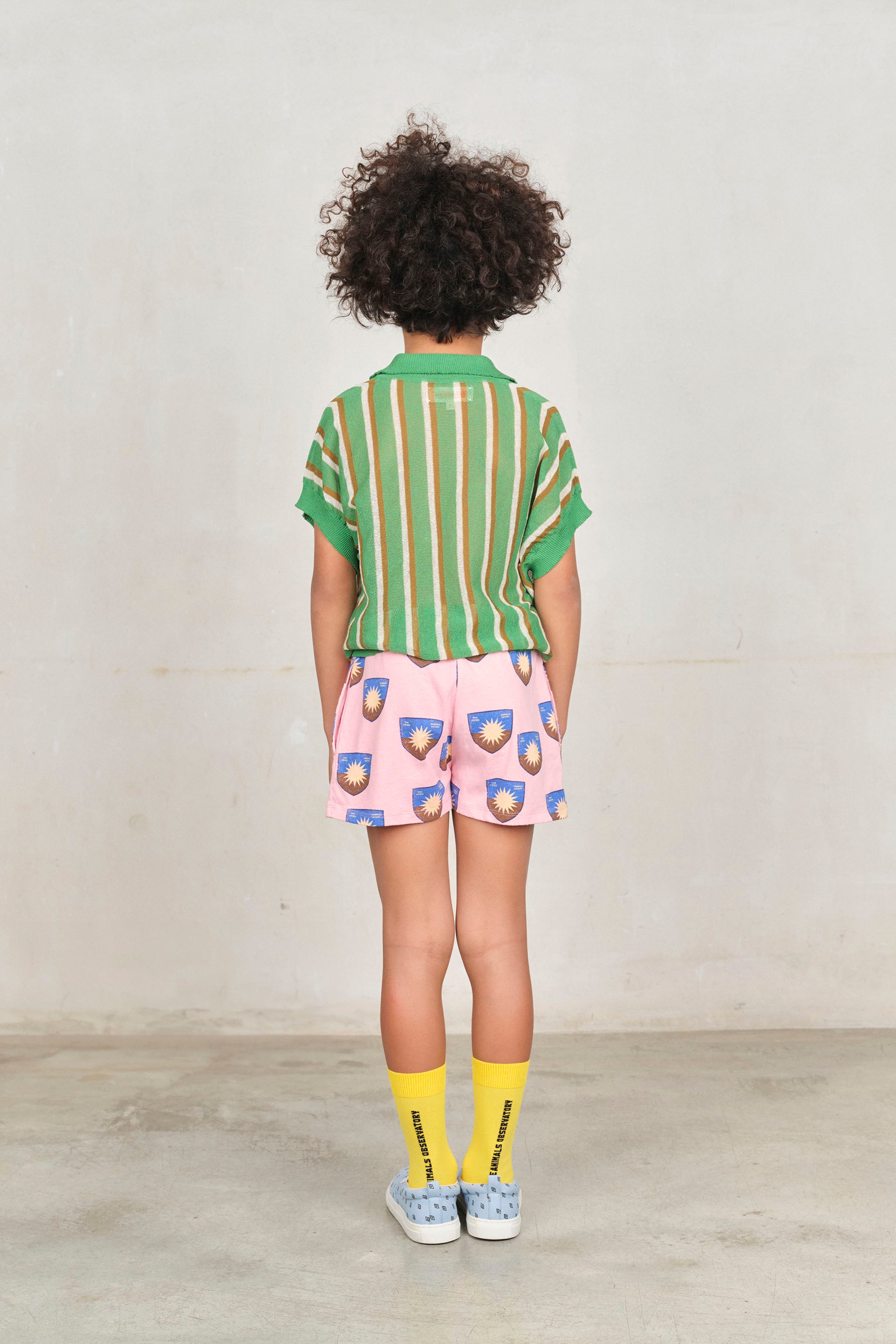【The Animals Observatory】SNAIL KID SOCKS Yellow
